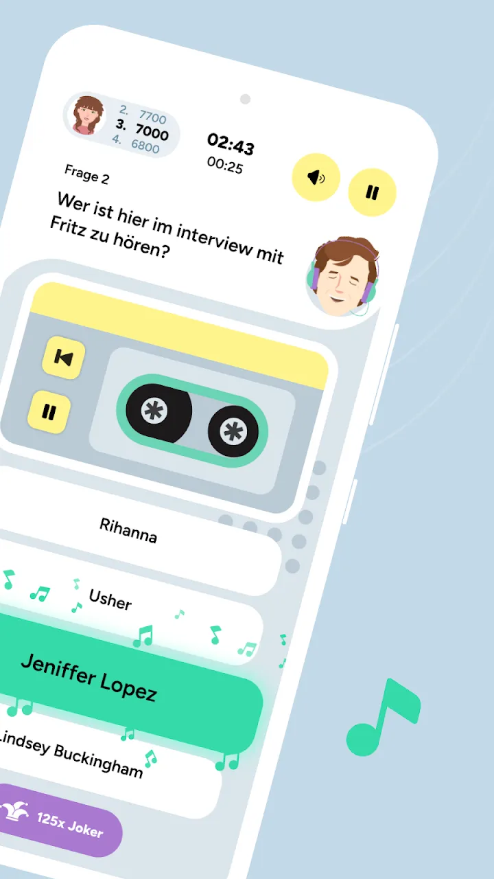 Spielansicht aus Hits & Mehr