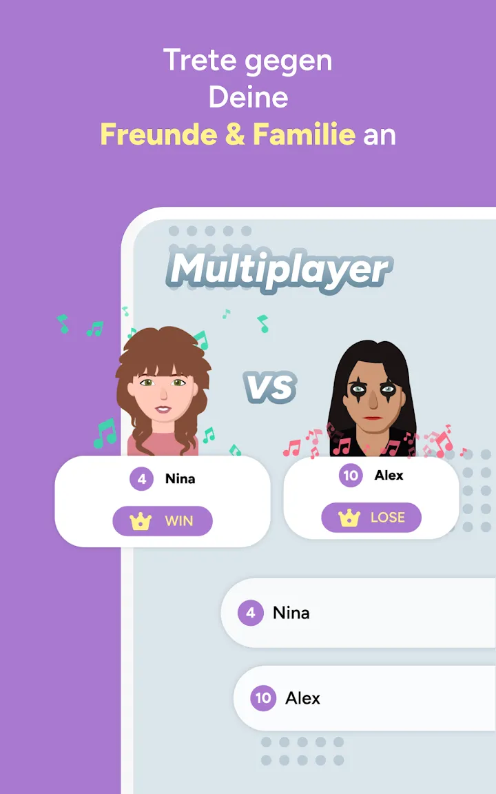 Abschlussmotiv der Musikquiz-App